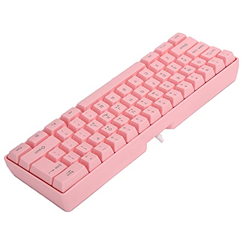Teclado Gamer V700 Mecánico USB RGB 61 Teclas Rosa miniatura 6