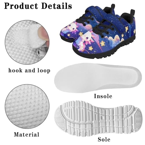 Girls Tennis Shoes Hook and Loop Kids Running Shoes for Outdoor Activities4