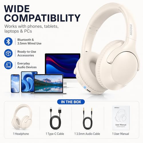 Bluetooth-Headphones-Over-Ear-Wireless-Headsets-68HStereo-Bass6EQMilk