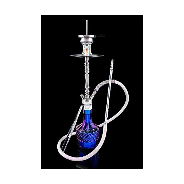 Dschinni Stealth Bomber Classic Purple Rain Shisha Set (Bass Box Edition) I 72 cm große Shisha aus Chirurgenstahl I 4…