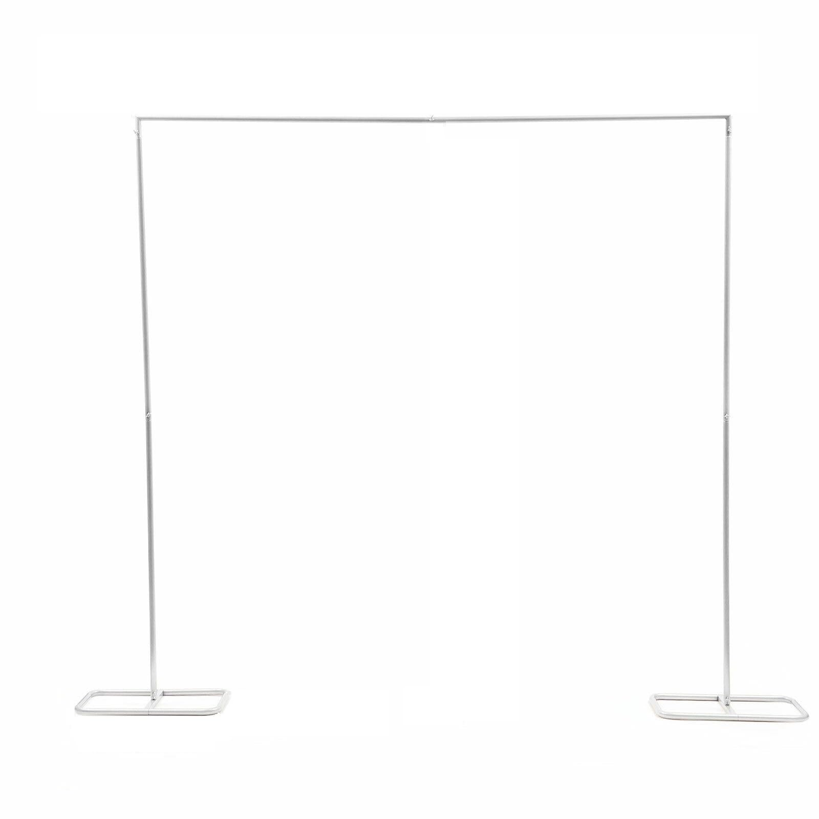 Arche de mariage avec bases - Arche décorative en fer - 2 x 2 x 1 m - Blanc - Pour décoration de mariage, fête d'anniversaire