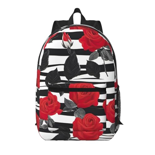 MUFLVDX Mochila de viaje elegante para portátil con varios compartimentos Negro, Blanco, Negro, Negro, One Size, negro, Taille unique