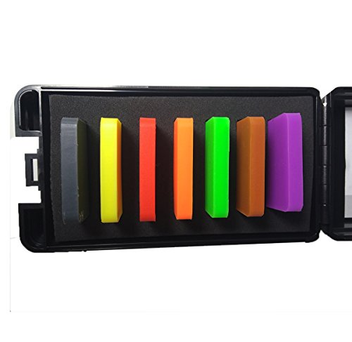 Cnyst Hardness Test Block Kit Type A Durometer Block Kits Of Hard Rubber Plastics With 7 Color #TOP1