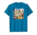 PlayStation Ape Escape PS1 Video Game Cover Art T-Shirt, Men, Sapphire Blue, Large