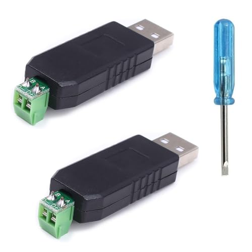 KARELLS - Adaptador convertidor USB a RS485, convertidor USB a RS485, USB a RS485, USB a RS485, convertidor, USB RS485, RS485, adaptador de convertidor adaptador, adecuado para Windows, 2 piezas