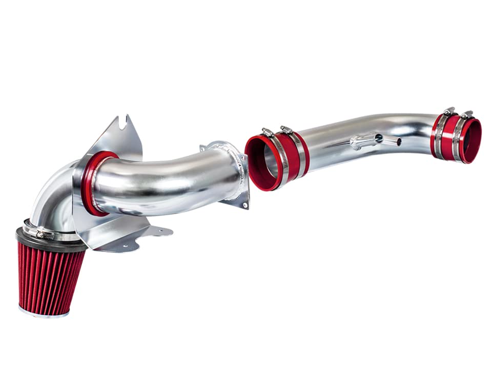 Rtunes Racing Cold Air Intake Kit + Filter Combo RED Compatible For 96-04 Ford Mustang GT 4.6L V8
