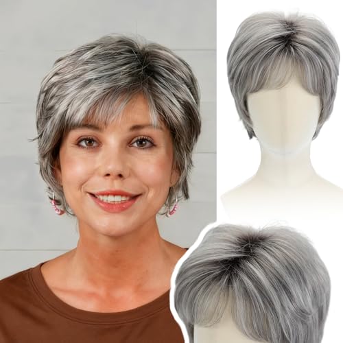 WIGYY Curly Pixie Cut Wig for Women – Synthetic Heat-Resistant Lightweight Hair