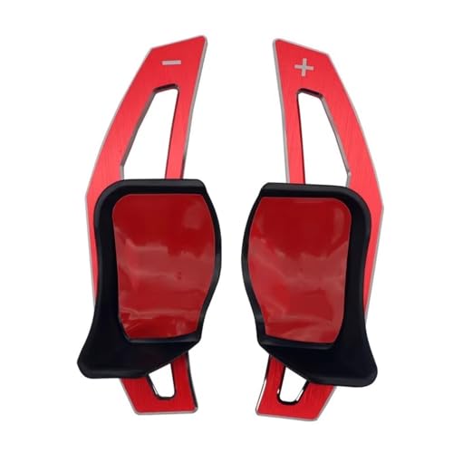 �J�[�n���h�� �p�h���V�t�g Compatible With Beetle For Scirocco For Touareg R32 For Eos �Ԃ̃X�e�A�����O�z�C�[���V�t�g�p�h��(Red)