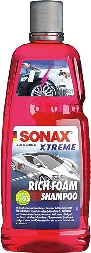SONAX XTREME RichFoam Shampoo (1 Liter) | Schaum / Snow Foam Shampoo erzeugt dichten, langhaftenden & schmutzlösenden Schaumteppich, ph-neutral, Berry-Duft