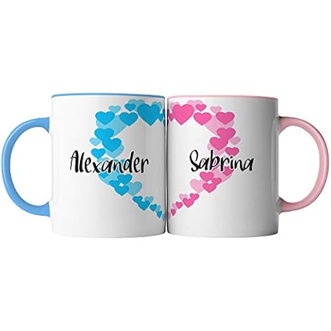 vanVerden Tassen 2er Set - Herz Pärchen Partner Tassen Cover