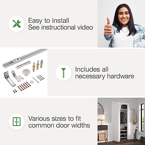 Onward Richelieu 14012WBC Bi-Fold Door Hardware Kit 24 in (610 mm), Track White Zinc Beige Finish - Image 6