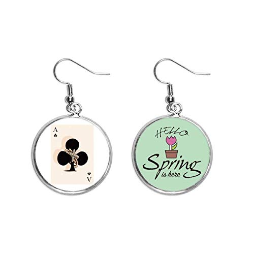 Pendientes de primavera Club colgante decorativo ligero que no pesa ni daña orejas sensibles