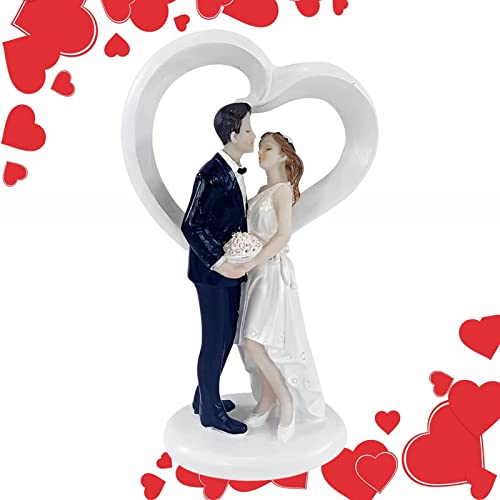 Bolo Toppers Noiva e Noivo,Toppers de casamento de resina para bolo | Decoração de bolo de resina de