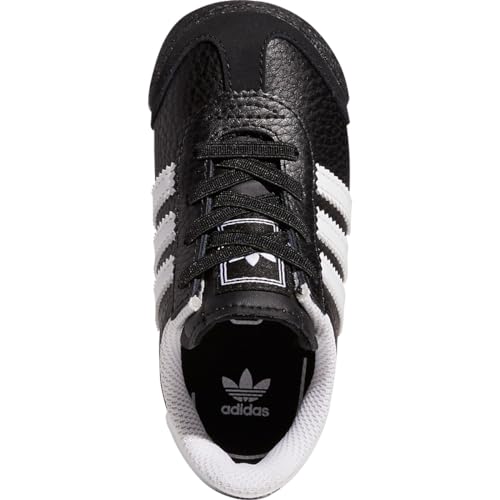 adidas Originals unisex child Samoa Sneaker, Black/White/Black, 6.5 Toddler US2