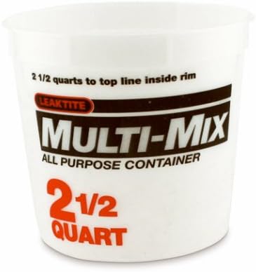 Leaktite Clear 2.5 qt. Plastic Bucket