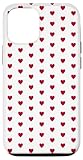 Installation facile Coquette rouge motif coeur vintage americana Coque pour iPhone 12/12 Pro