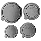 KADAX Dosendeckel aus BPA-freiem Kunststoff, 12er Set in 4 Größen (65mm, 73mm, 84mm, 100mm), Wiederverwendbare Deckel für Dosen, Dosenverschluss für Konservendosen
