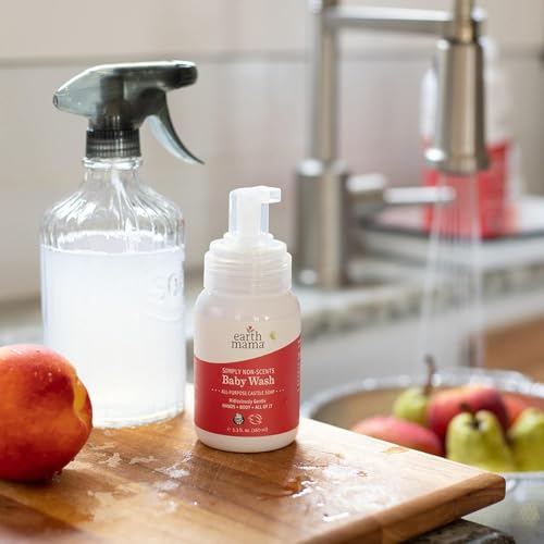 Earth Mama EM-060 Simply Non-Scents Baby Wash Foaming Hand Soap, Organic All-Purpose Fragrance Free Body Wash For Sensitive Skin, Castile Soap thumb #6