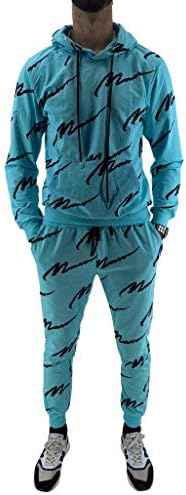 SENZA MARCA FASHON MODA TUTA INTERA SCRITTA SCRITTE ALL OVER MAN FELPA CON  CAPPUCCIO PANTALONE SPORTIVO SPORT UNISEX UOMO DONNA COLORI NERO (Bianco,  XL) : Amazon.it: Abbigliamento