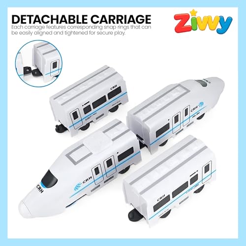 Image of Electric Train Toy for Kids | Smooth Forward & Backward with Left /Right Steering | Realistic Light and Sound Effects | Indoor Play Train Toy for Boys and Girls | Kids Vehicle Toy