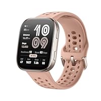 Amazfit Bip 6 Smart Watch 46mm, 14 Day Battery, 1.97 AMOLED Display, GPS & Free Maps, AI, Bluetooth Call & Text, Health, Fitness & Sleep Tracker, 140+ Workout Modes, 5 ATM Water-Resistance, Blush