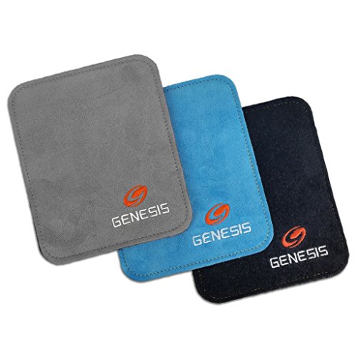 Genesis Pure Pad Bowling Ball Wipe Pad 3 Color Pack- Gray-Black-Blue