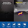 Robofinity InsightDrive Thermal Camera for Car, Infrared Dashcam with 656ft Detection & Deer Collision Alert, Car Night Vision System for Off-Road & Highway Safety