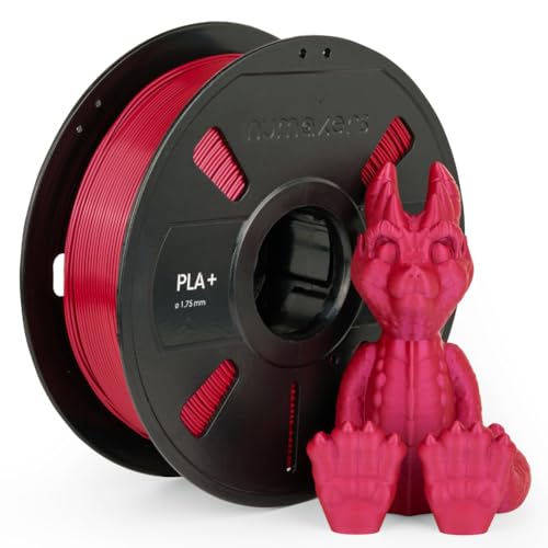 Image of NUMAKERS PLA+ 3D Printer Filament, 1.75mm, Dimensional Accuracy + /- 0.03 mm, 1 kg Spool (2.2 lbs), Compatible with Most FDM Printers (Imperial Red)