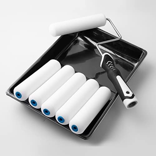 Mister Rui Paint Roller Set, Foam Paint Roller, 6 Inch Foam Paint