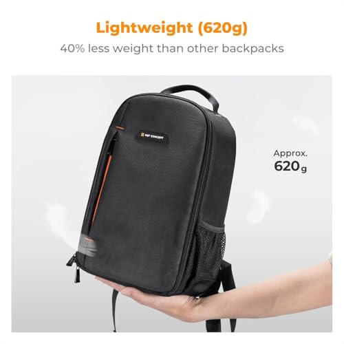 K&F CONCEPT Kamerarucksack für Fotografen, Fotorucksack Klein Multifunktionale Camera Backpack Wasserdicht für SLR/DSLR Kamera Objektiv und Zubehör, Größe M