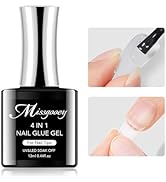 Amazon.co.jp: Missgooey ネイルグルー ネイルチップ接着剤 4-IN-1 多