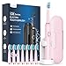 Sonic Electric Toothbrush for Adults and Kids - Sonic Toothbrushes with 8 Tooth Brush Replacement Head and 5 Brushing Modes, 120 Days of Use with 3-Hour Fast Charge, 2 Minute Smart Timer