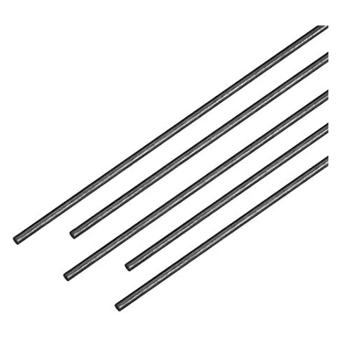Postes de fibra de carbono sourcing map para RC Avión Bricolaje Artesanía 1mm Cover
