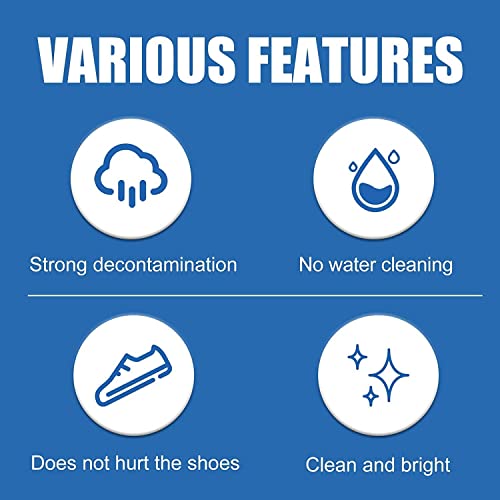 Buy QUDDY White Shoe Cleaning Cream, Shoes Whitening Cleansing, Stain