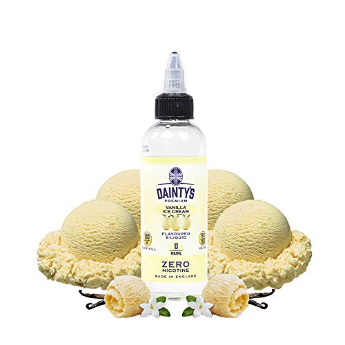 E-Liquid VAINILLA ICE CREAM DAINTYS| 80ML TPD | ECO VAPE | Sin Nicotina: 0MG | E-Liquido para Cigarrillos Electrnicos - E Lquidos para Vaper 50/50