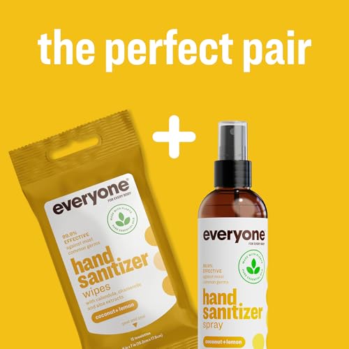 Image of Everyone Natural Hand Sanitizer Spray, Coconut Lemon, 8 oz 2-Pack | Everyone Hand Sanitizer Spray, Coconut Lemon, 8 oz 2-Pack