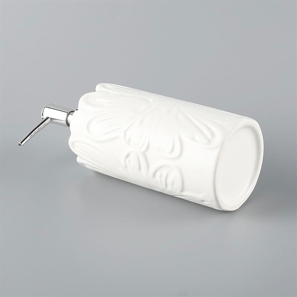 Distributore Di Sapone Per Le Mani Squisito Distributore Di Lozione In Ceramica Bottiglia Di Stampa Bottiglia Di Grande Capacità Distributore Di Sapone Per Cucina, Bagno, Hotel Distributore Di Sapone