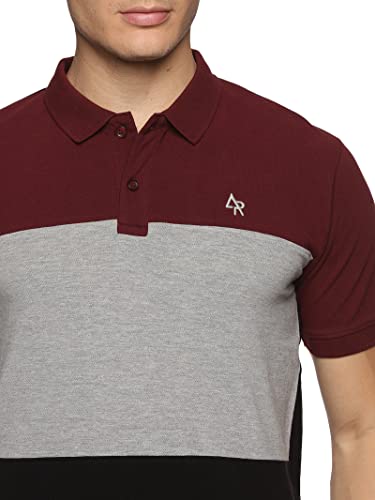 Image of ADRO Men's 100% Cotton Regular Fit Polo T-Shirt