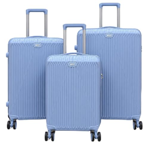 Image of VIP Aerowave Set of 3 Polypropylene Trolley Bags, 55 /65 /75 cm, Blue