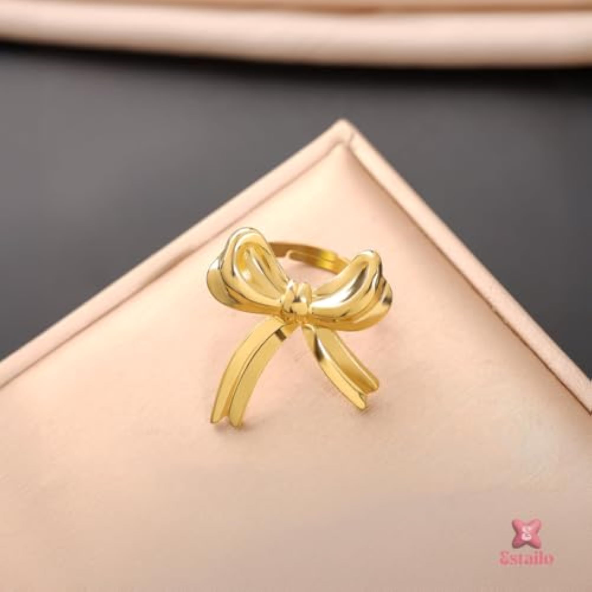 Women's Gilded Knot Ring, Fashion Statement