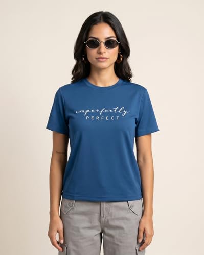 Image of Nobero Women's Graphic Printed Regular Fit Cotton T-Shirt | Casual Tees for Women (Pack of 3)