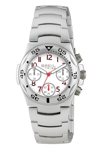 BREIL Reloj Ice Men's Mono-White dial Quartz Chronograph Movement and Silver Steel BRACEL EW0574 BREIL Reloj Ice Men's Mono-White dial Quartz Chronograph Movement and Silver Steel BRACEL EW0574