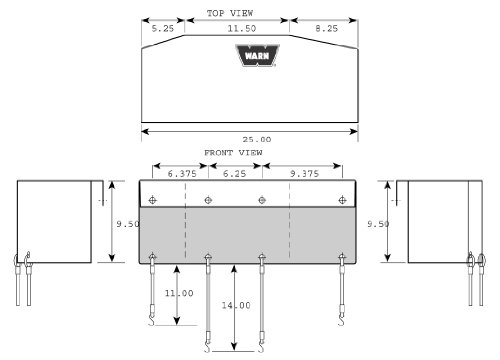 Warn 15639 Soft Winch Cover With Bungee Cord Fasteners For 16.5Ti, M15000, And M12000 Winches , Black #TOP1