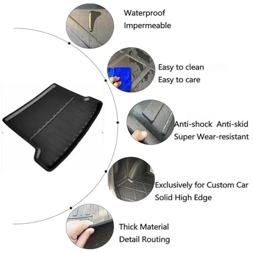 Tapis Coffre Omoda 5 E5 Imperméable Protection Sol Coffre Arrière 2022-2025 - 3