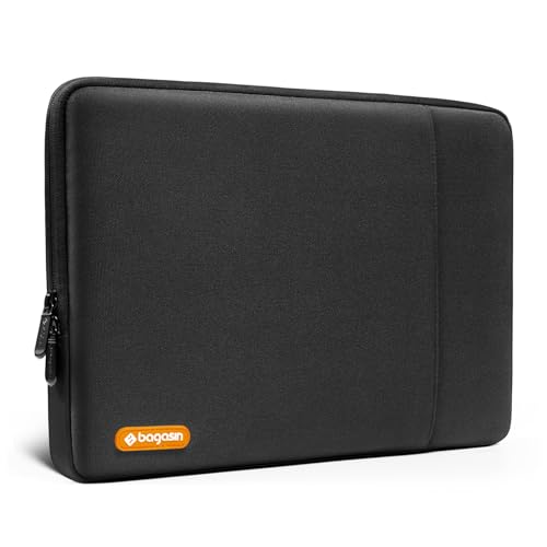 Bagasin Laptop Hülle Tasche, 15 15,6 16 Zoll Laptophülle Laptoptasche Schutzhülle Sleeve für MacBook, HP, Dell, Lenovo, Asus mit Ecken- und Kantenschutz,Schwarz