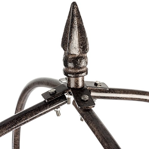 H Potter Trellis Large Obelisk For Climbing Garden Plants Weather Resistant Iron And Metal Vertical Yard Art #TOP5