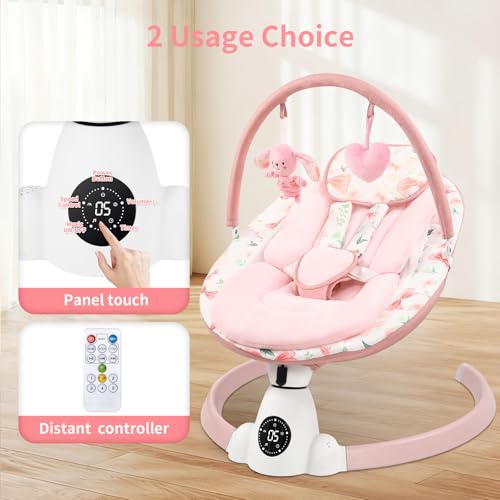 Bluetooth Baby Swing with Remote Control