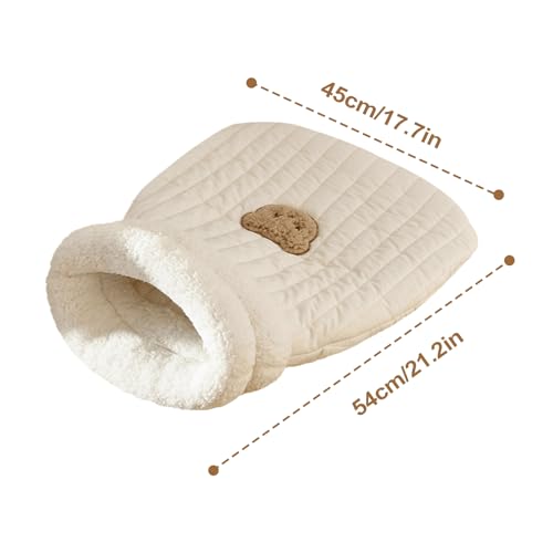Grotte pour lit de chat design doux et confortable sac peluche - 6