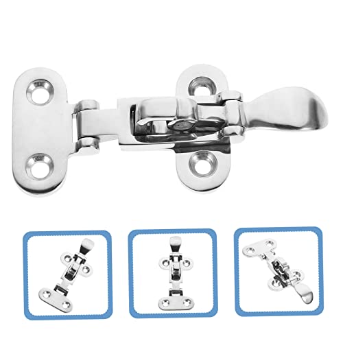 Fermoir de porte d'armoire en acier inoxydable robuste | Lot de 2