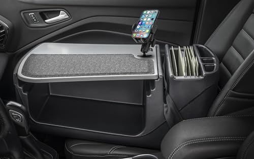Bureau de voiture AutoExec GripMaster gris avec support de téléphone intégré - 2